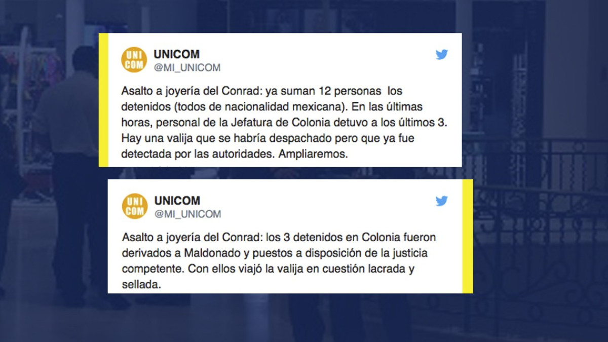 Son 12 mexicanos detenidos por robar joyería en Uruguay