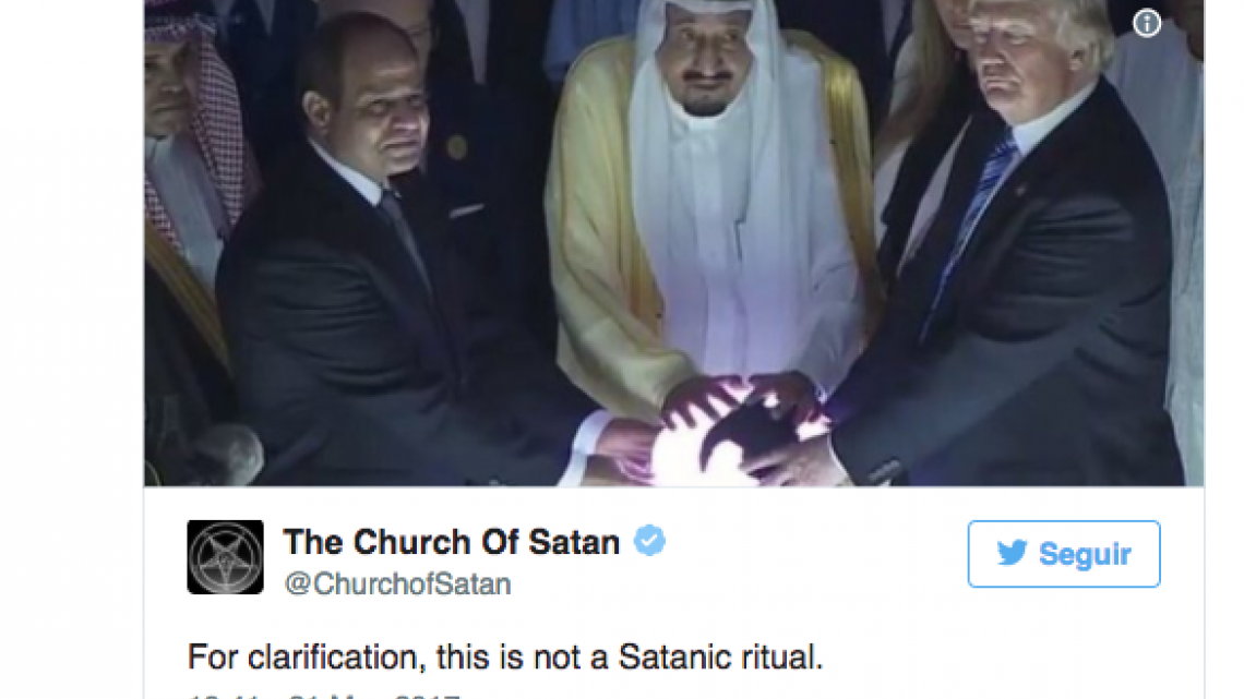 Fotografía de Trump con lideres egipcios provoca guerra de memes 