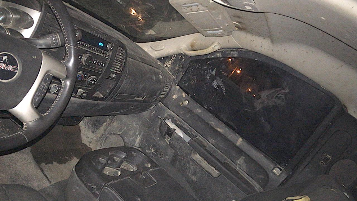 SSP asegura camioneta con blindaje artesanal en Reynosa