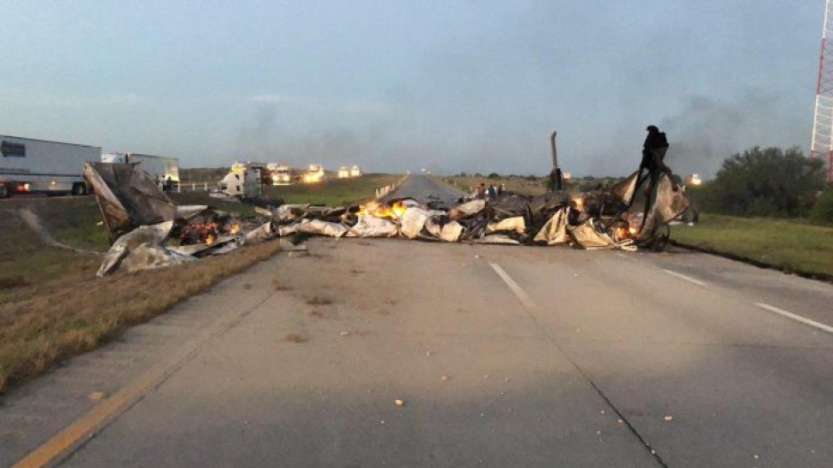 Se registra accidente en carretera Monterrey-Nuevo Laredo