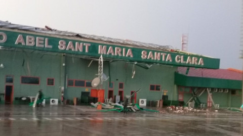 Tormentas causan cierre del aeropuerto de Santa Clara en Cuba