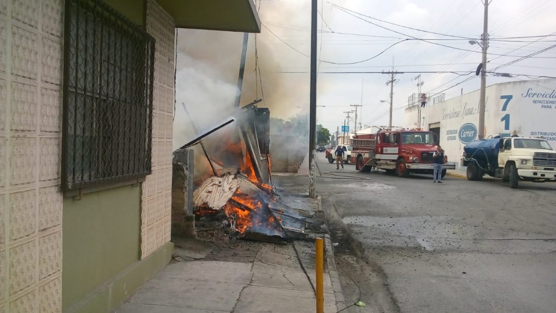 Se incendia vivienda de la zona centro