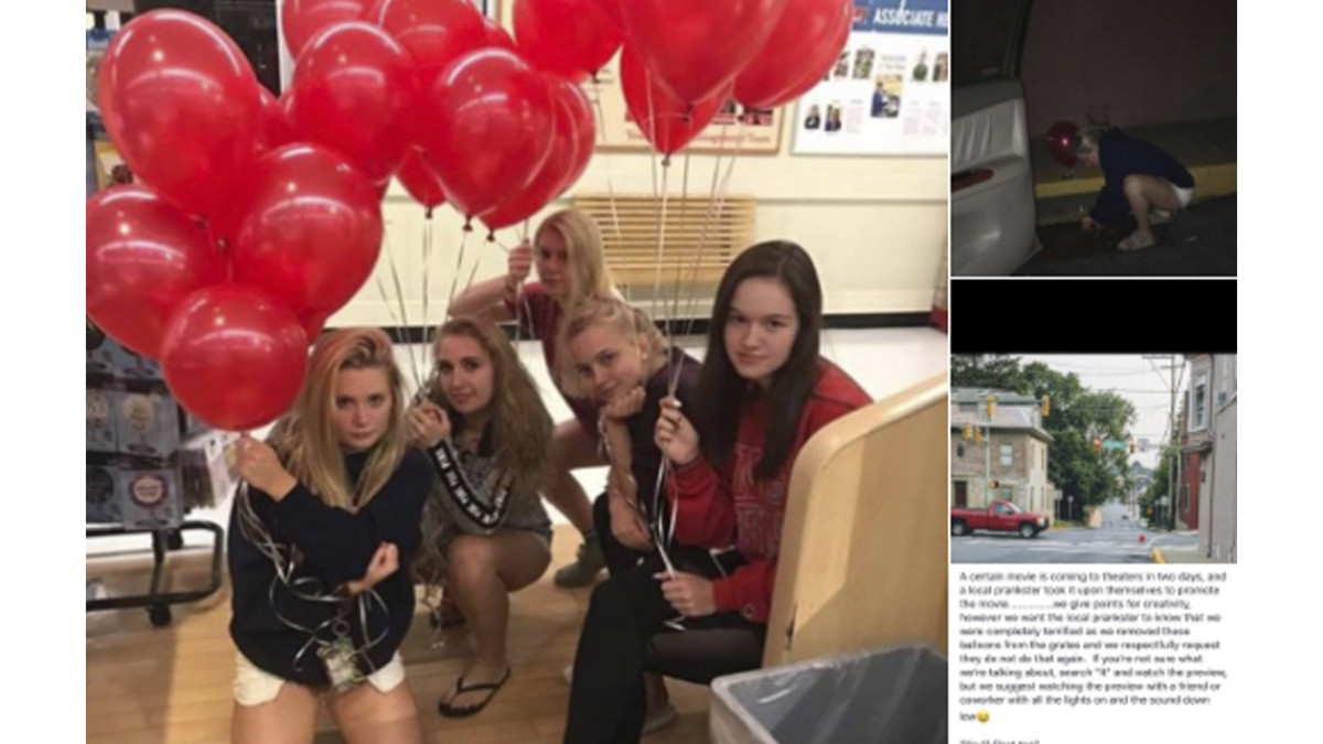 Globos de “Eso” aterrorizan una ciudad de EU