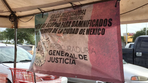 Apoya PGJE para llevar donaciones a CDMX