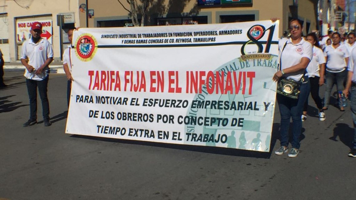 Seguridad y vivienda digna claman obreros