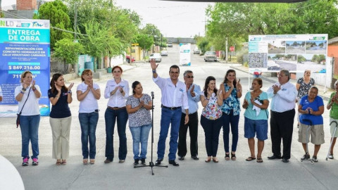 Entregan Alcalde obras de pavimentación con concreto hidráulico