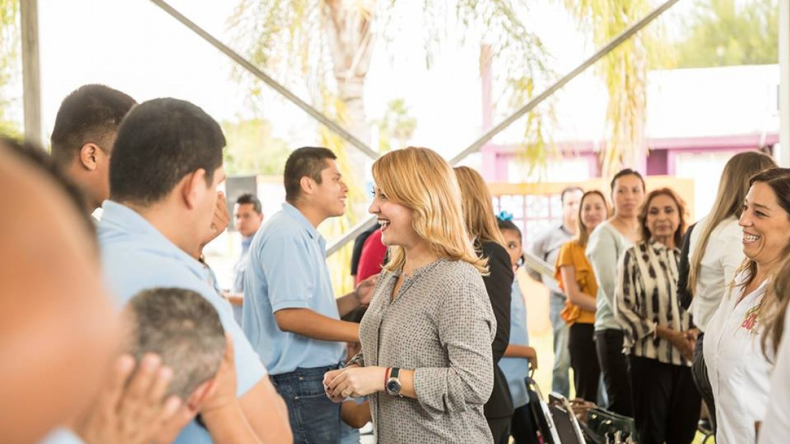 Presidenta de DIF Tamaulipas da banderazo para inicio de obras