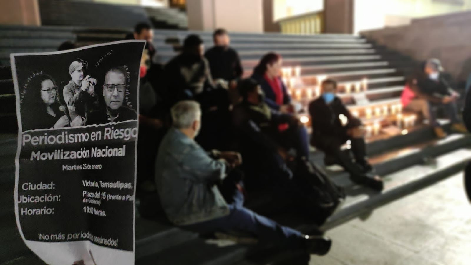 Se manifiestan en Victoria periodistas tras asesinatos de compañeros