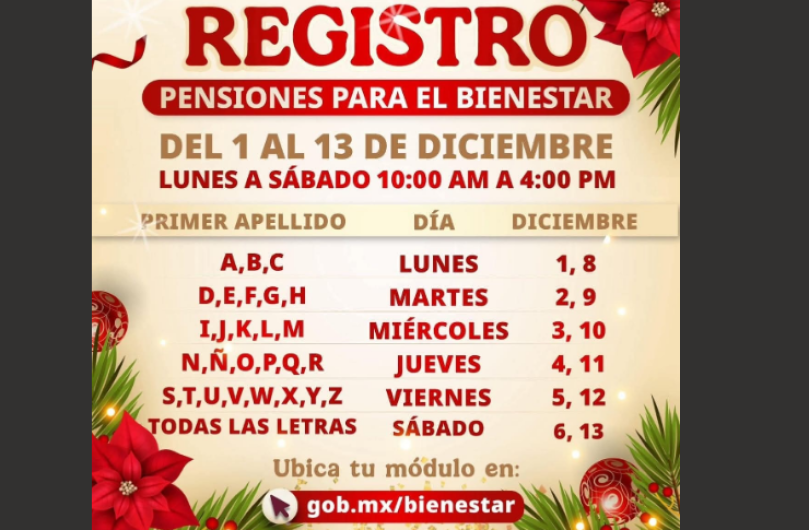 Continúa registro para los programas de Adultos Mayores y Mujeres Bienestar en Tamaulipas