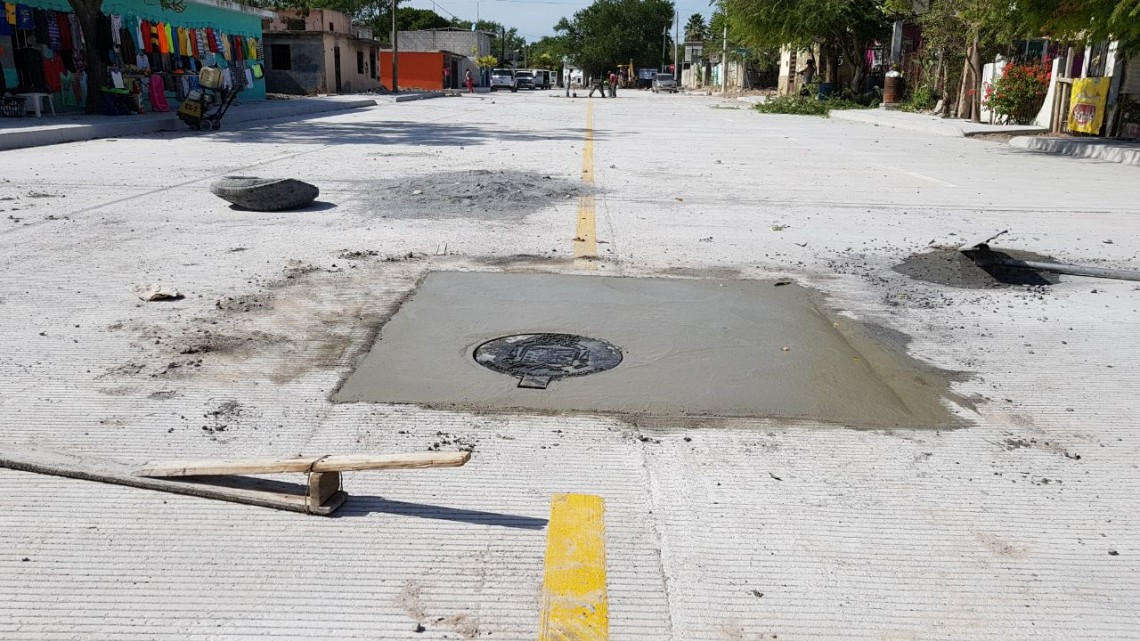 Pavimentación de calle Miguel Hidalgo en beneficio de colonos