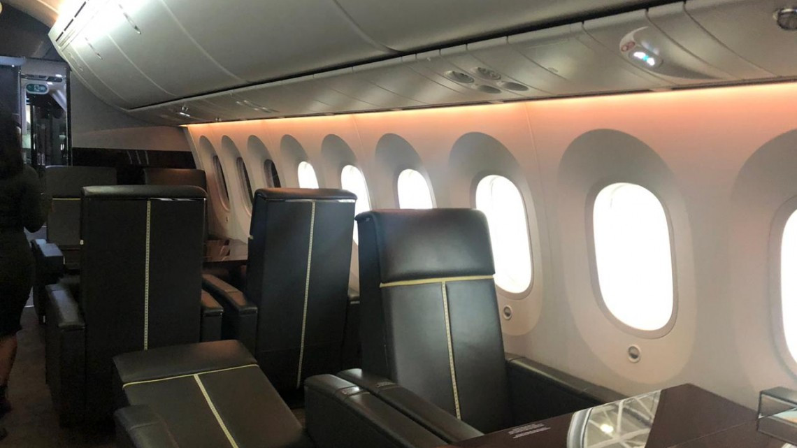 Así luce el interior del avión presidencial 