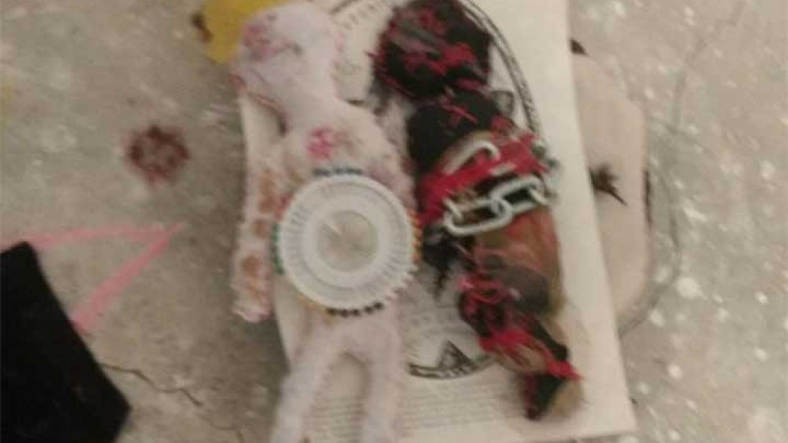 Mujer ofrece a su bebé en ritual satánico