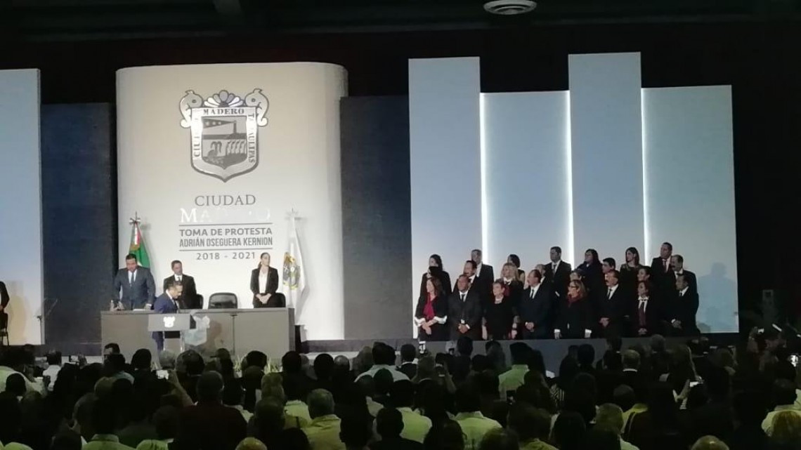 Adrián Oseguera asume cargo de presidente municipal de Madero
