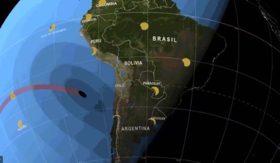  Sudamérica se alista para el eclipse solar de este martes