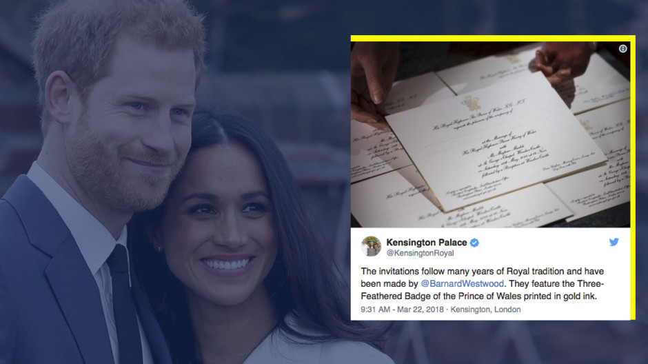 Príncipe Enrique y Meghan invitan a 600 personas a boda real