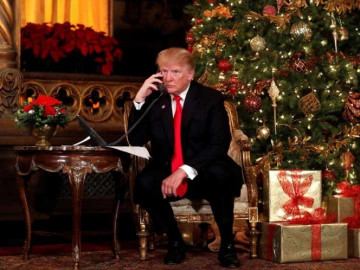 Trump envía mensaje navideño