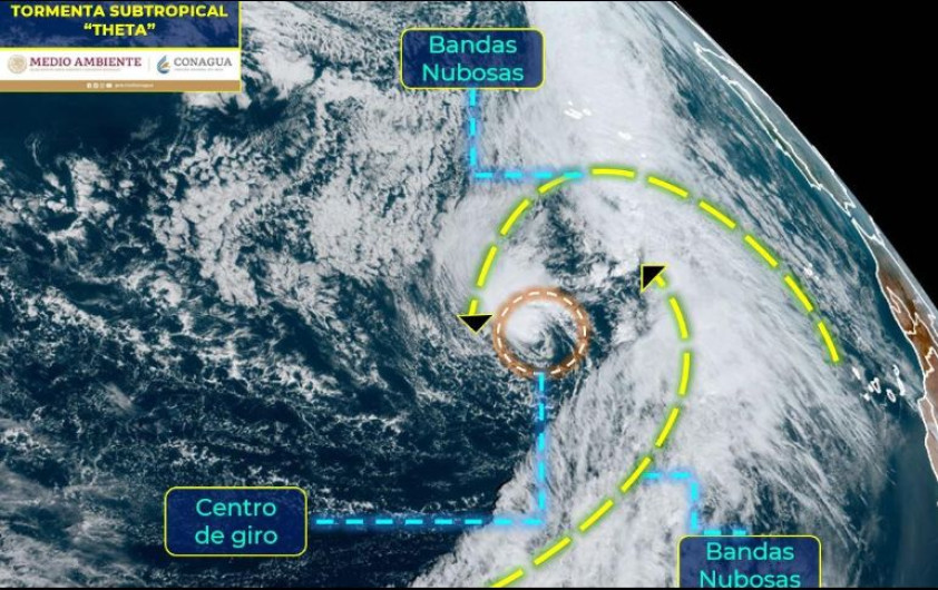 Tormenta tropical ''Theta'' se forma en el Atlántico