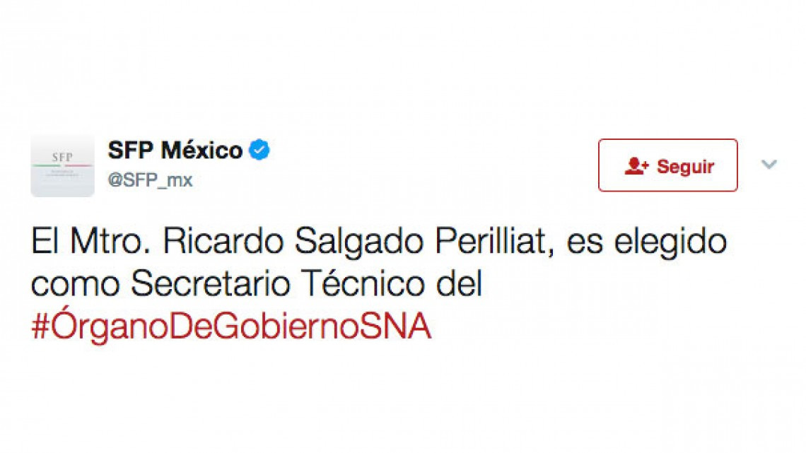 Ricardo Salgado es el nuevo secretario técnico del SNA