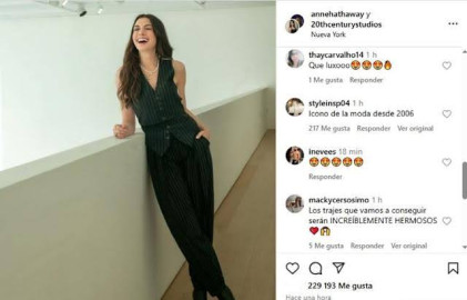 Anne Hathaway revela primer vistazo de “El Diablo Viste a la Moda 2”