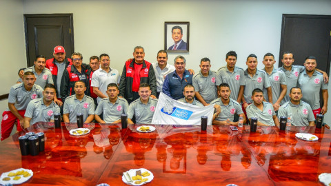 Da Alcalde bienvenida al campeón estatal de Copa Telmex