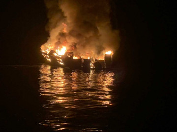 34 desaparecidos tras incendio de barco en California
