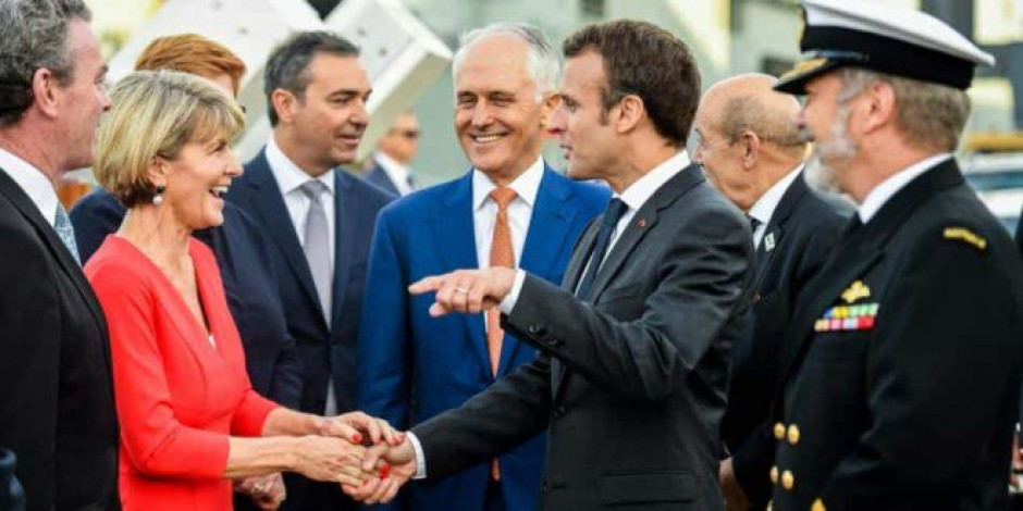 Macron llama deliciosa a la primera dama de Australia