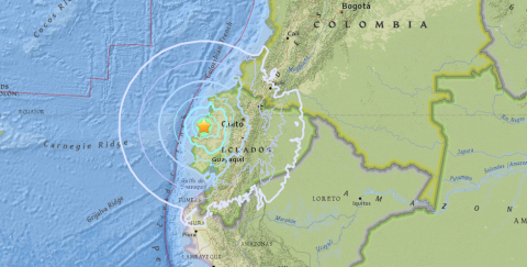 Ecuador es sacudido por sismo de magnitud 6,0