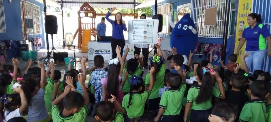 ¡Cuiden el agua! piden estudiantes a población