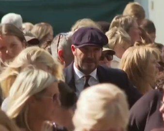 Beckham también se forma para despedir a Isabel II
