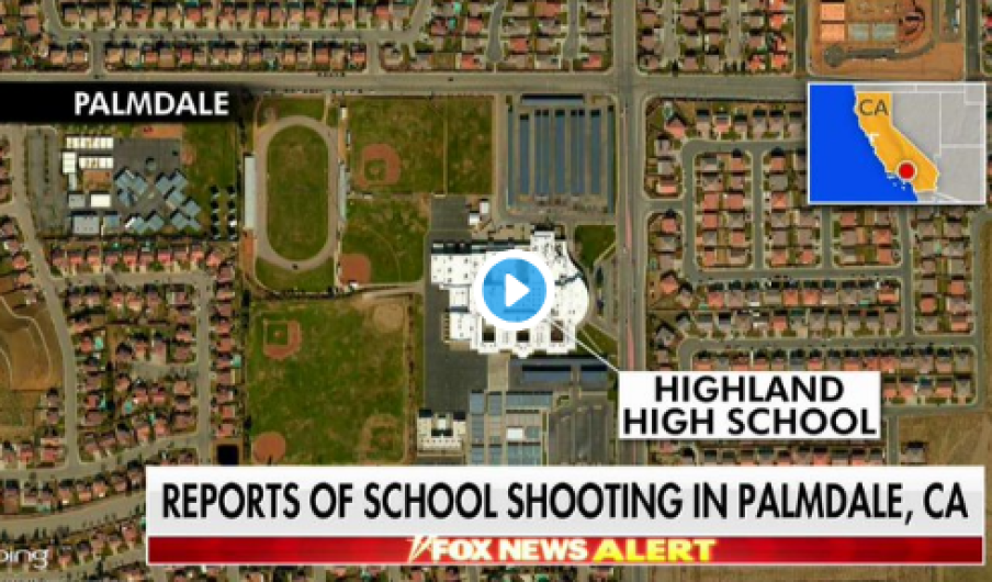 Reportan tiroteo en escuela de California