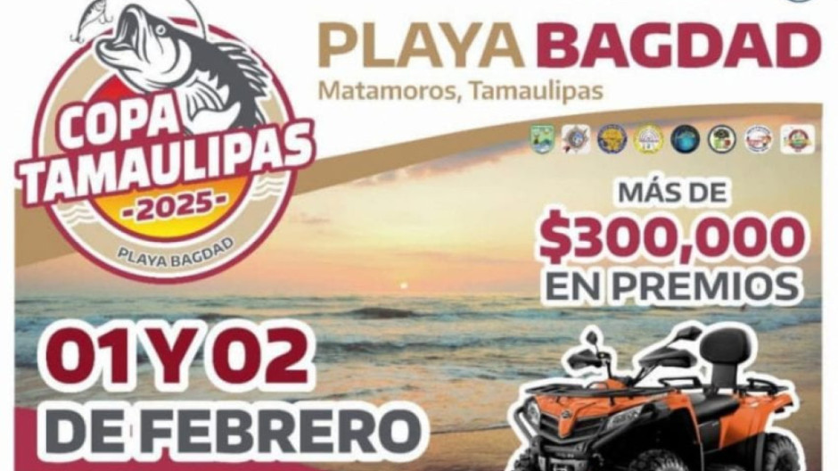 Arranca Torneo de Pesca en Playa Bagdad Matamoros `Copa Tamaulipas 2025´