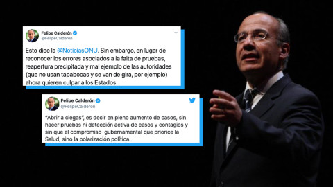 En lugar de reconocer errores por Covid-19, quieren culpar a los estados: Calderón