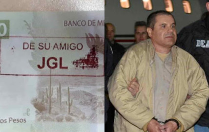 Billetes salen del cajero automático con sello de ‘‘El Chapo’’ en Culiacán