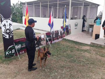 Binomio canino de la Guardia Estatal asiste a  Diplomado Nacional para Perros Multipropósito