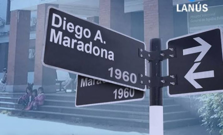 Recibe calle de Lanús, nombre de Maradona