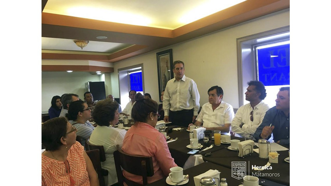 Realizan reunión "Matamoros Pinta Bien" con comerciantes