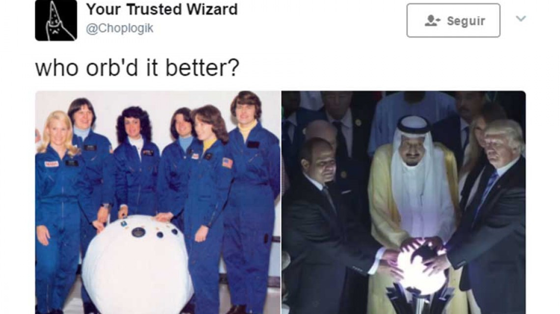 Fotografía de Trump con lideres egipcios provoca guerra de memes 