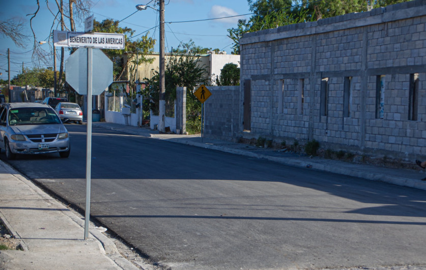 Pavimenta Gobierno de Matamoros acceso en colonia  Las Américas