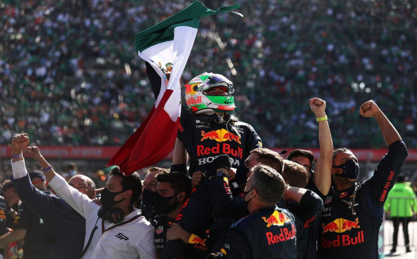Checo Pérez termina 3° en el GP de México