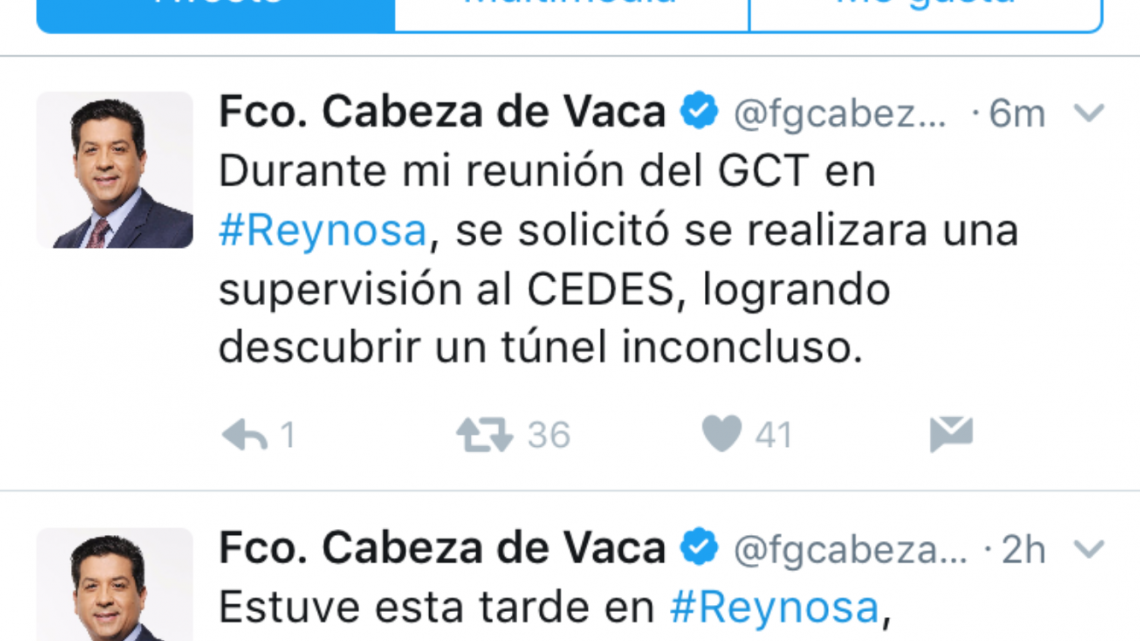 Descubren túnel en penal de Reynosa
