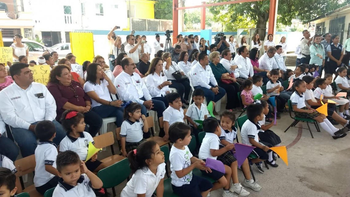 Ponen en marcha obra sanitaria en jardín de niños 