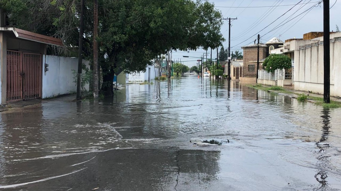 Lluvias dejan inundaciones en Matamoros 