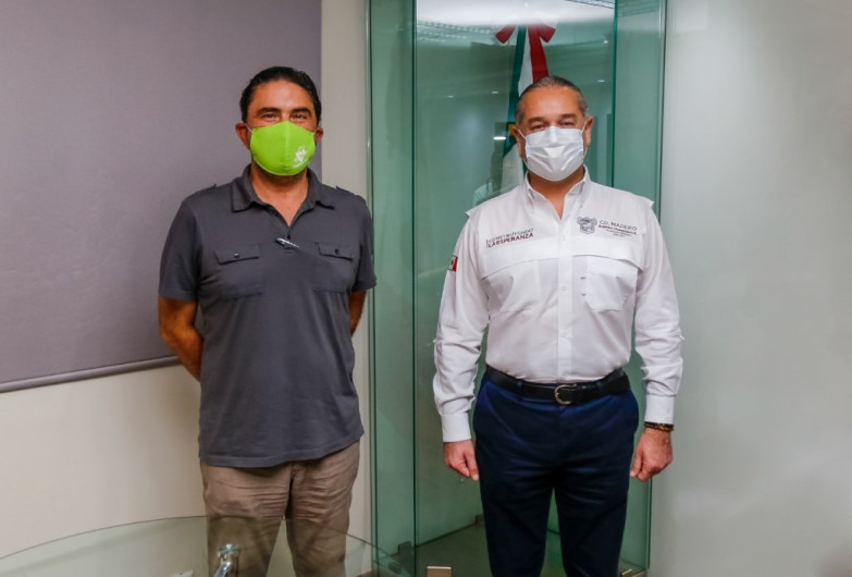 Adrián Oseguera se reúne con dirigente del Partido Verde Ecologista