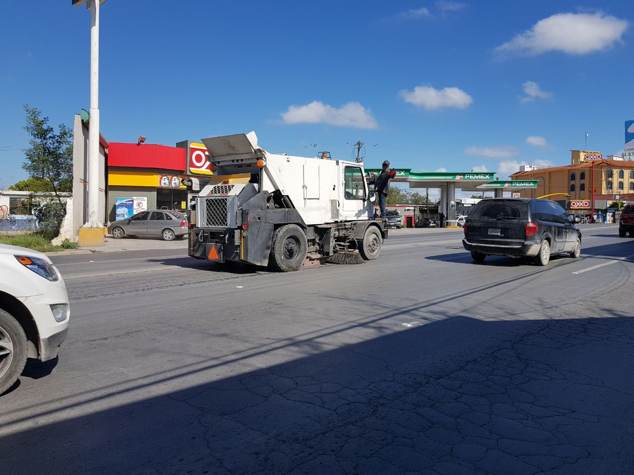 CSPP realiza barrido con máquinas