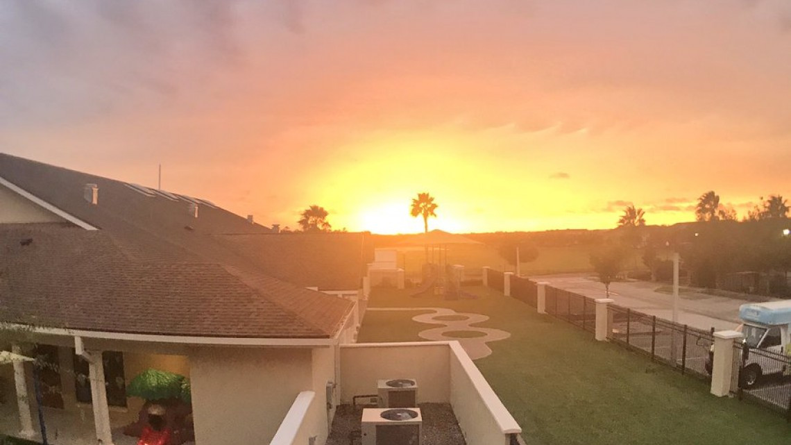 El atardecer antes de Irma