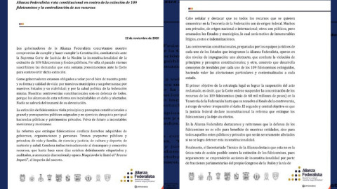 Alianza Federalista anuncia defensa legar contra los 109 fideicomisos 