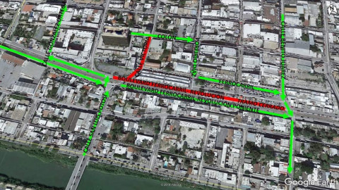Aviso de cierre temporal de la calle Ferrocarril