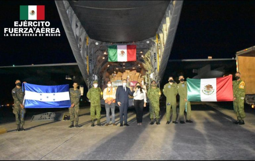 México envía 15.2 toneladas de ayuda humanitaria a Honduras
