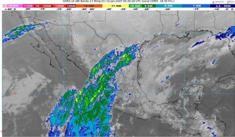SMN advierte lluvias intensas y ambiente frío por el frente frío 23