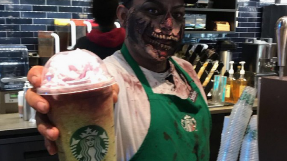 Llega a Starbucks este Halloween el "Zombie Frappuccino"